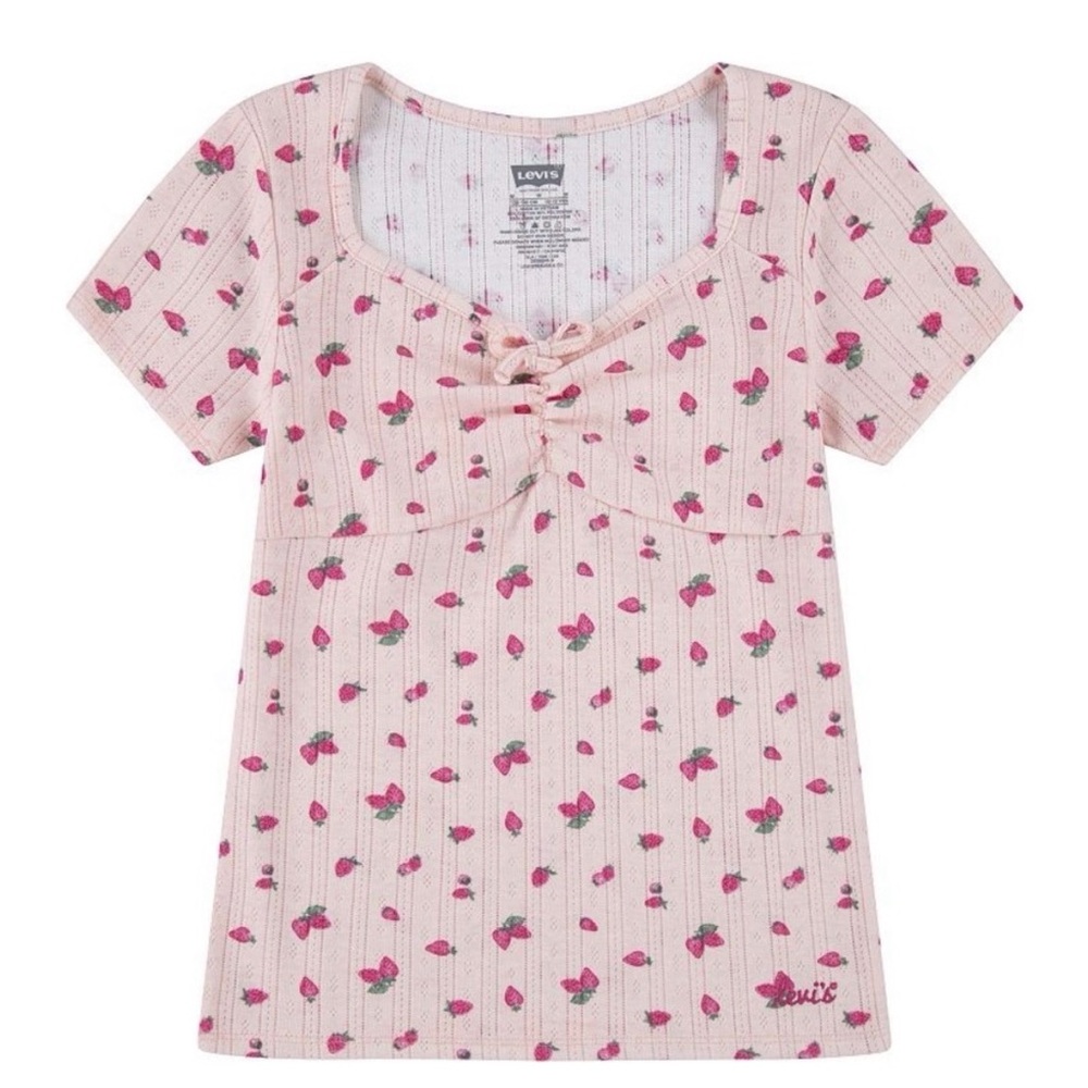 Pink Strawberry Levi's Top